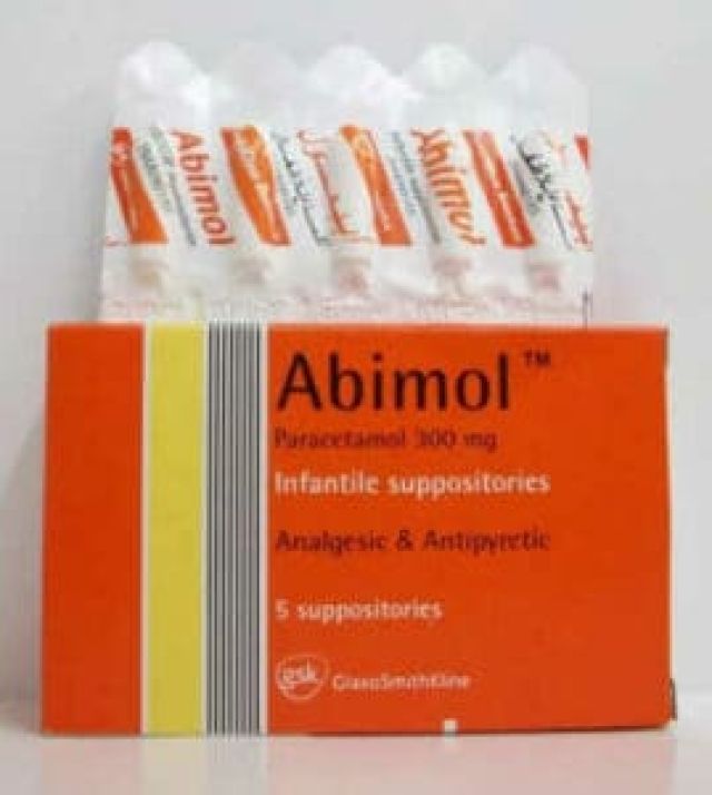 ABIMOL 300 MG 5 SUPP