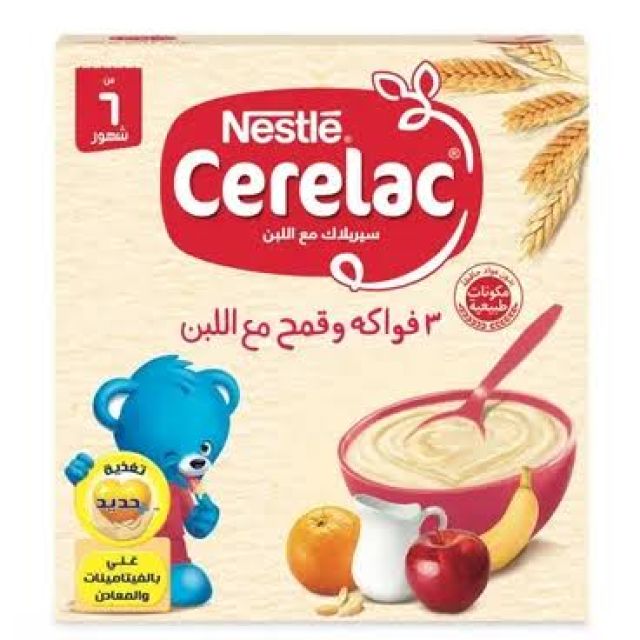 CERELAC IRON +3 FRUITS MILK 125 GM فواكة
